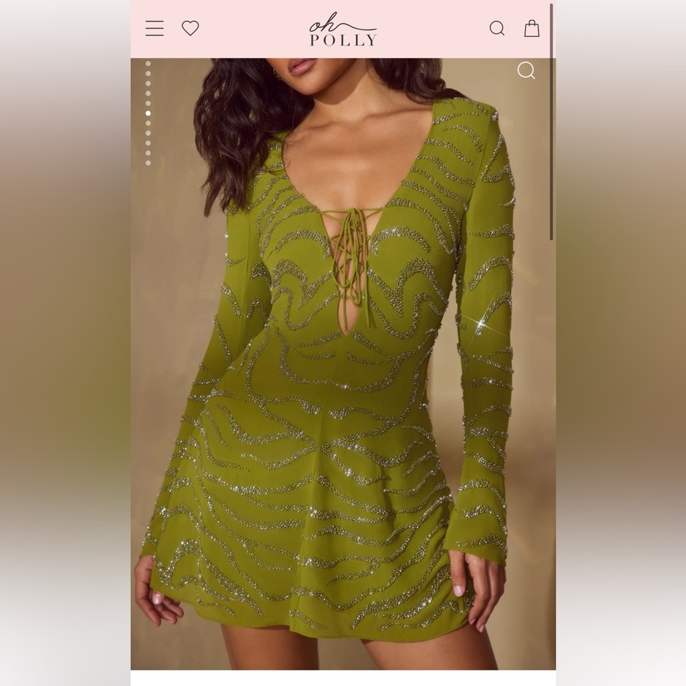 OH POLLY - ESTELLE DRESS - OLIVE